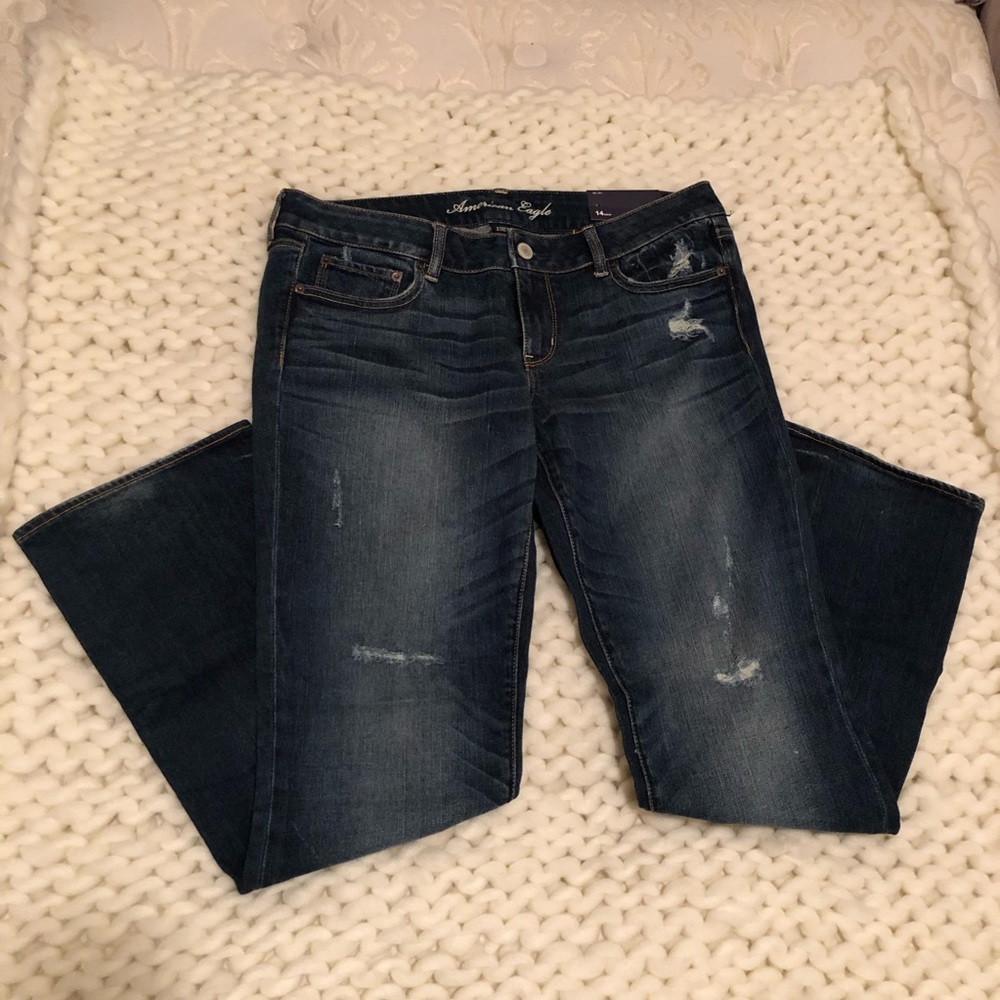 American Eagle AE jeans straight sz 14 regular NWT